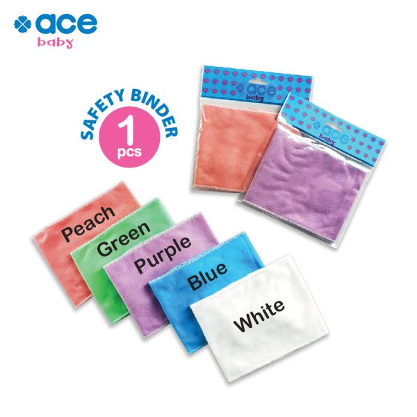 ACE BABY Safety Binder Newborn Adjustable Belly Stomach Band Tie Strap & Velcro Zap Barut Perut Baby Bertali & Pelekat