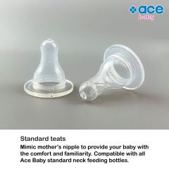 Standard neck silicone teats